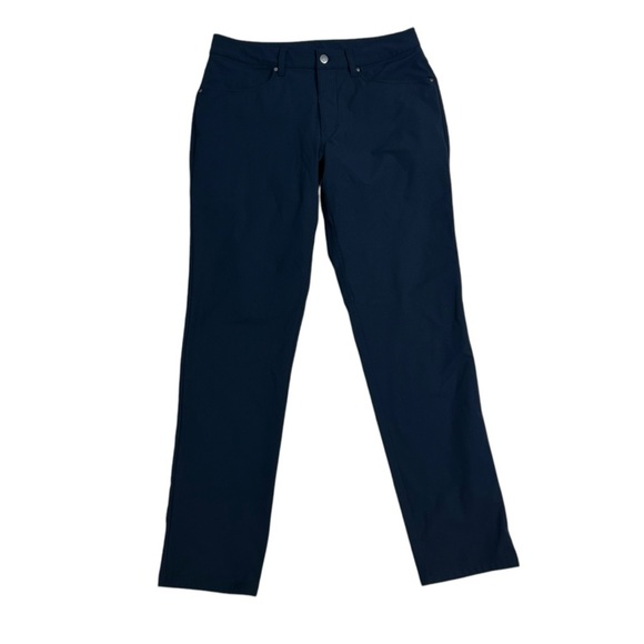Lululemon ABC Pant Classic Men’s Pants Navy Blue Minimalist Work Size 32 - Picture 1 of 4